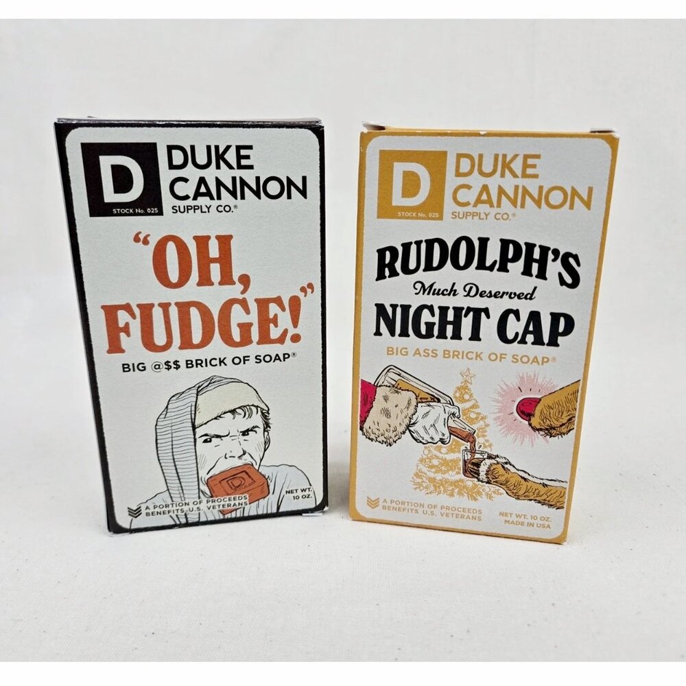 Bar Soap Bundle, TWO Bricks Of Duke Cannon Brand, THREE Bars African Black Soap